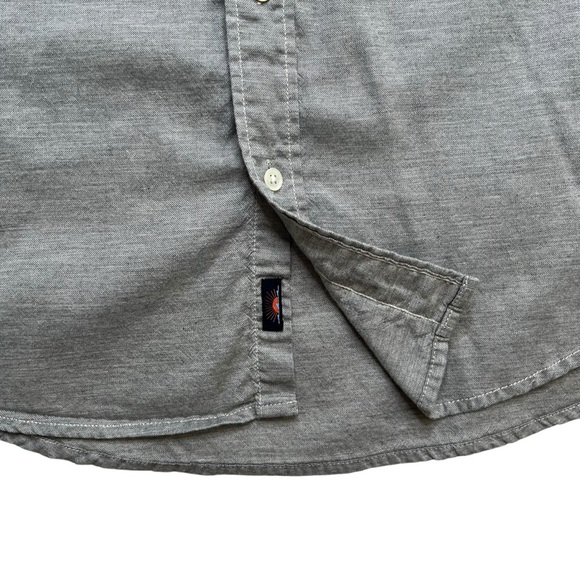 Faherty Men’s Short Sleeve Cotton Tencel Button Down in Gray Size S - Picture 6 of 11